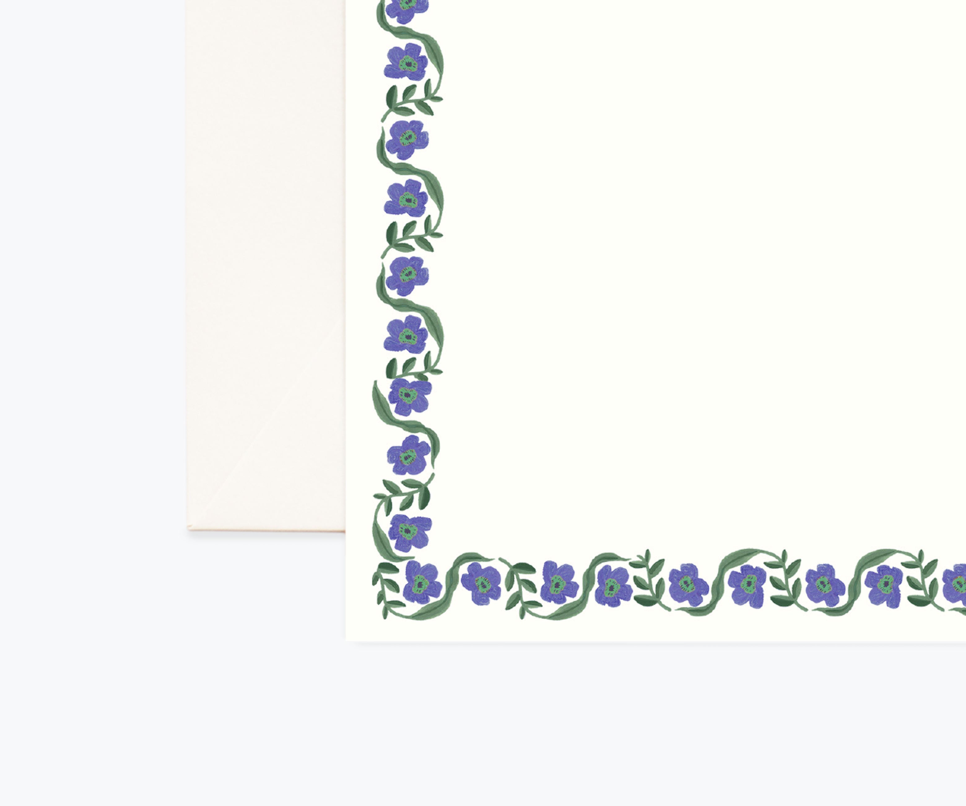 Floral Personalized Stationery  - Delphine